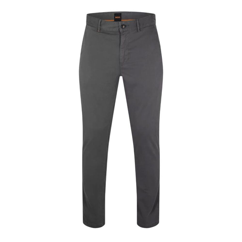 Boss Mens Plain Slim Chinos / Charcoal